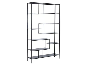 LOFT - Open glass and steel shelving unit by KARE Design - view 2